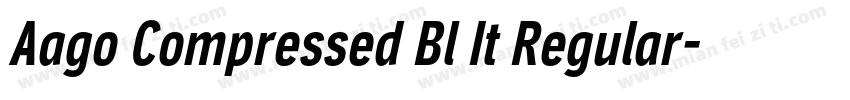 Aago Compressed Bl It Regular字体转换